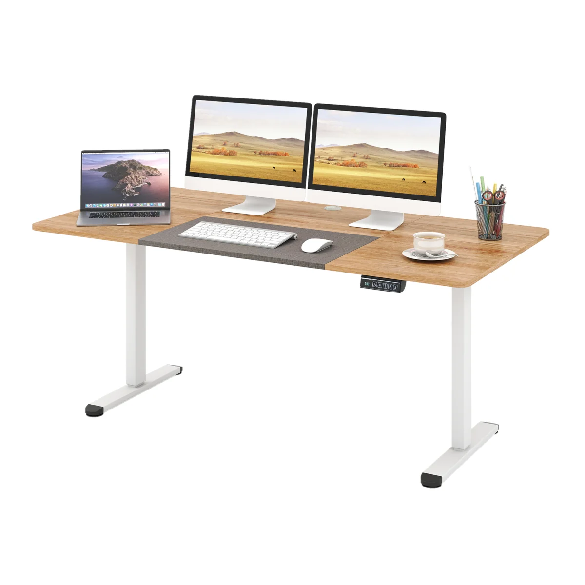 Electric Standing Desk - Natural – image 1