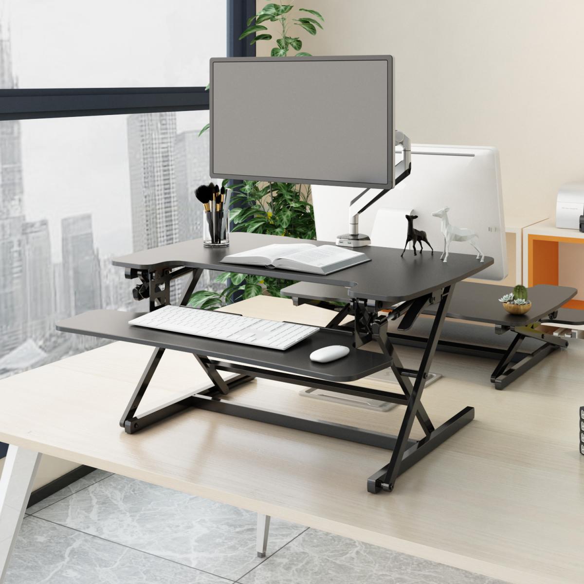 Alphason Height Adjustable Desktop - Black – image 5