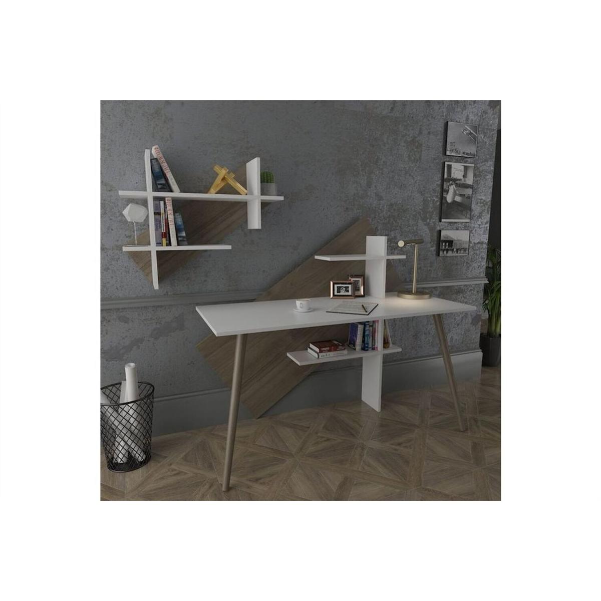 Rzgar Plus Computer Desk - Anthracite & Oak – image 4