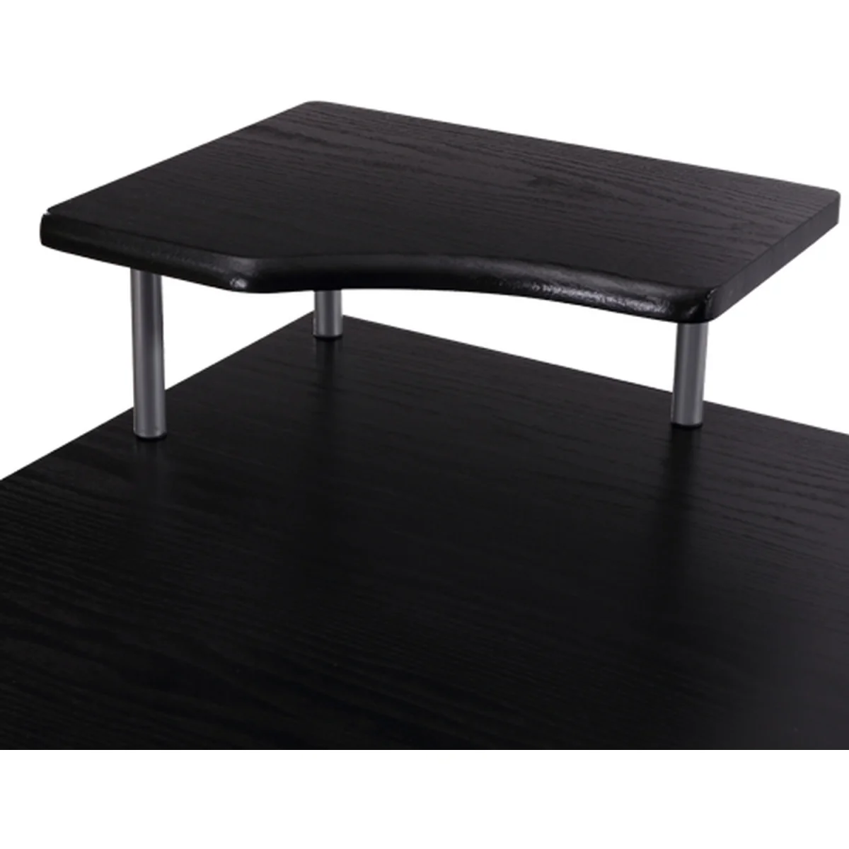 HOMCOM Wooden Computer Desk with Drawer and Shelf - White Wood Effect – image 13