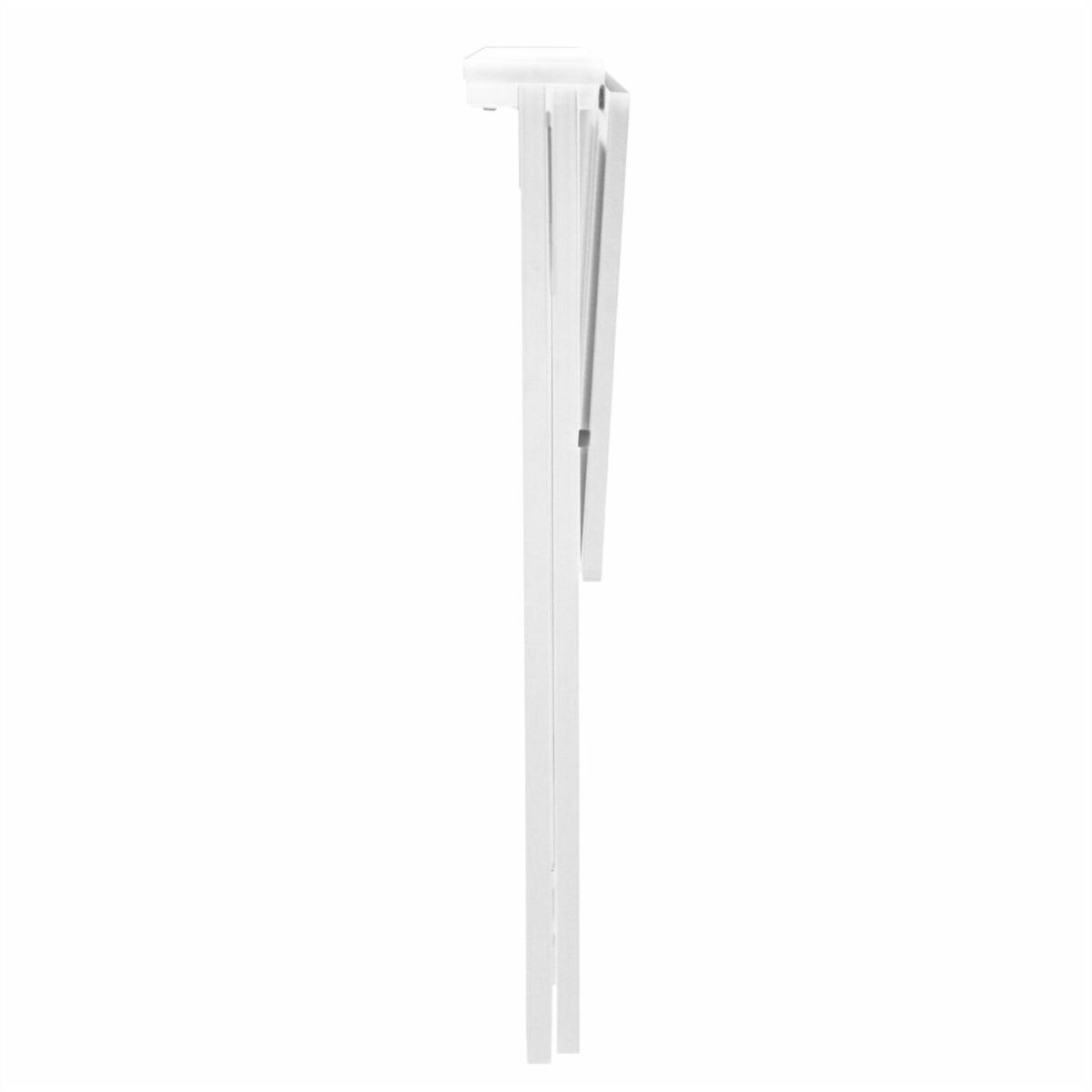 Folding Wooden Desk 80cm White Lilac Metal Frame - White Lilac – image 6