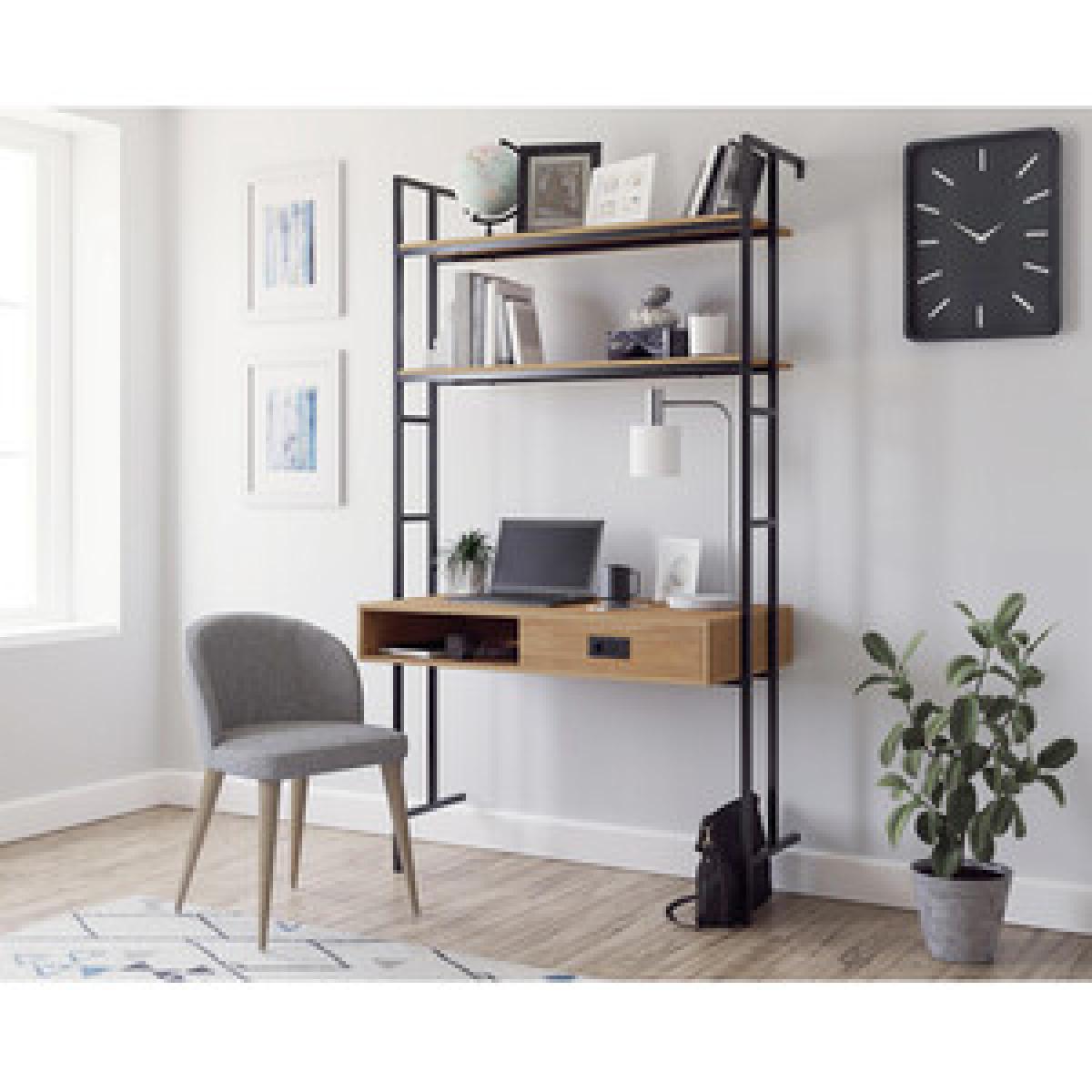 Hythe Wall Mounted Desk - Serene Walnut – image 3