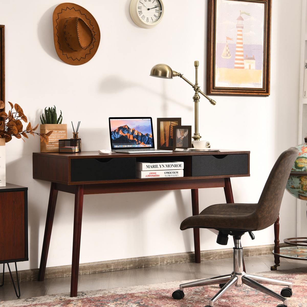 Home Office Laptop Desk - Brown – image 2