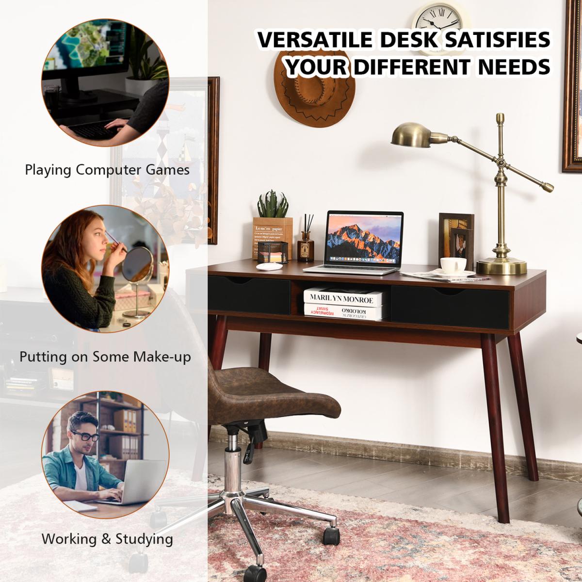 Home Office Laptop Desk - Brown – image 3