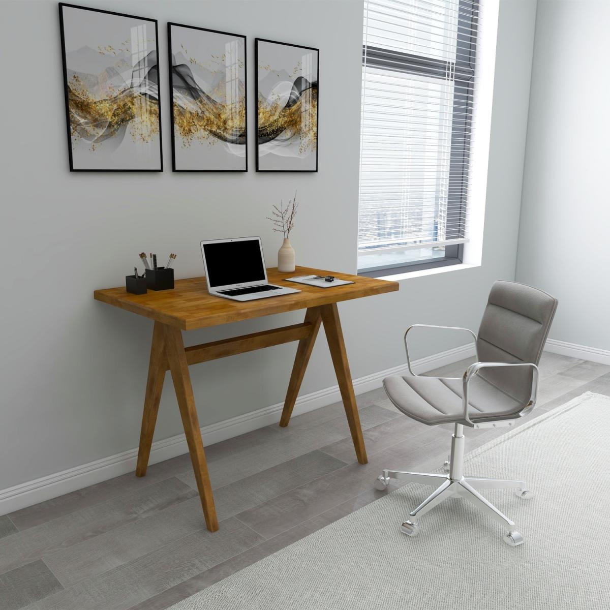 Citizen Solid Wood Computer Desk - Oak – image 3