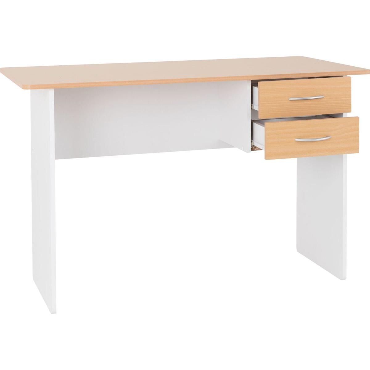 Jenny 2 Drawer Study Desk  - Beech white – image 3