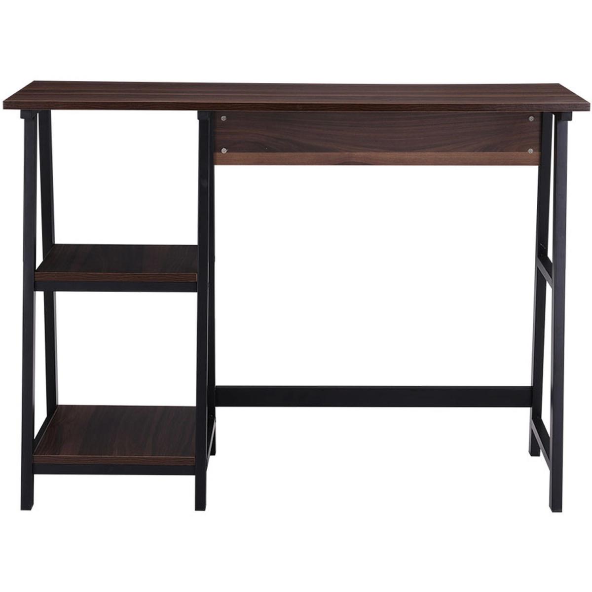 Retro Laptop PC Computer Desk - Brown – image 6