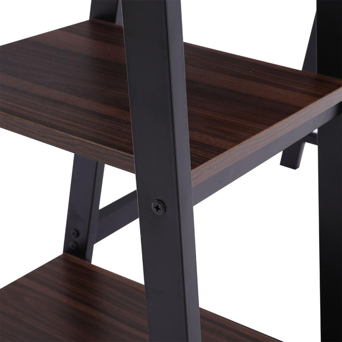 Retro Laptop PC Computer Desk - Brown – image 10