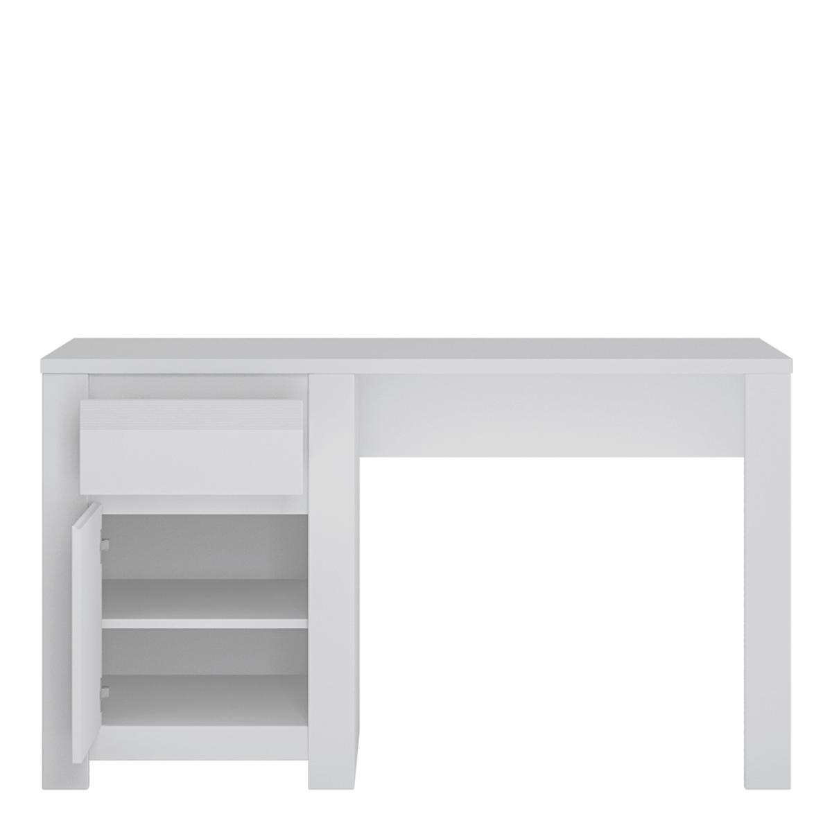 Nepal Desk With One Door And One Drawer Desk - White – image 3