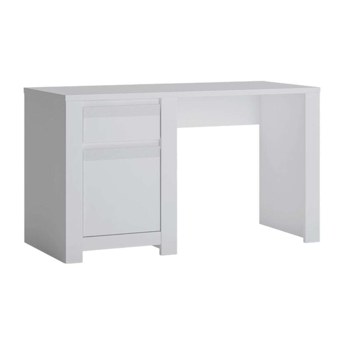 Nepal Desk With One Door And One Drawer Desk - White – image 1