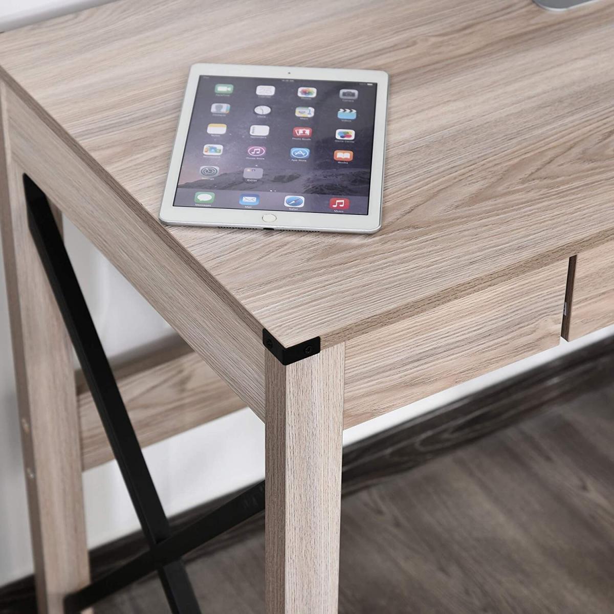 Computer Desk Writing Desk with one Drawer  - Black – image 9