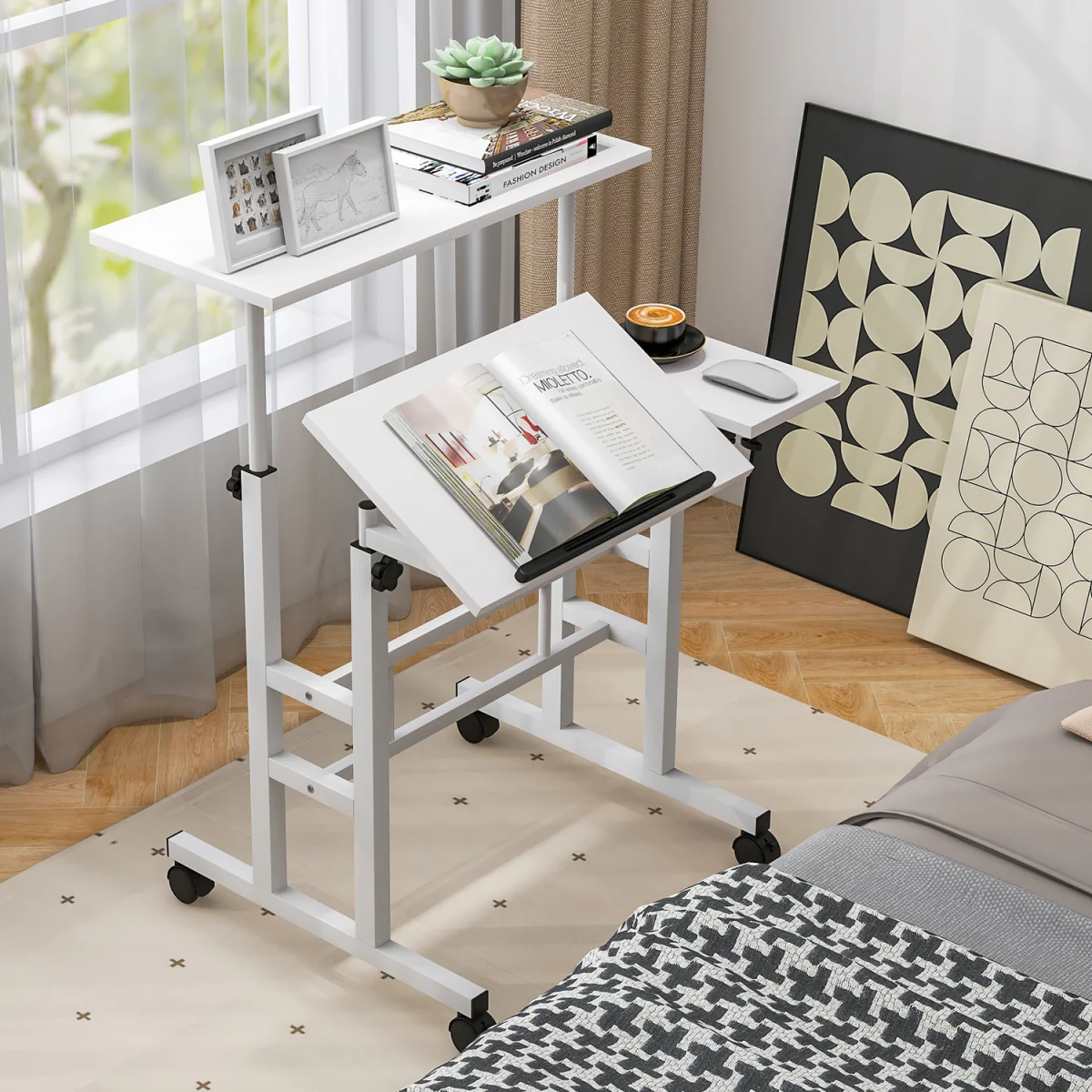 Flip Top Mobile Standing Desk – image 4