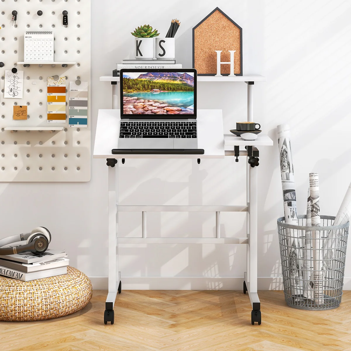 Flip Top Mobile Standing Desk – image 8