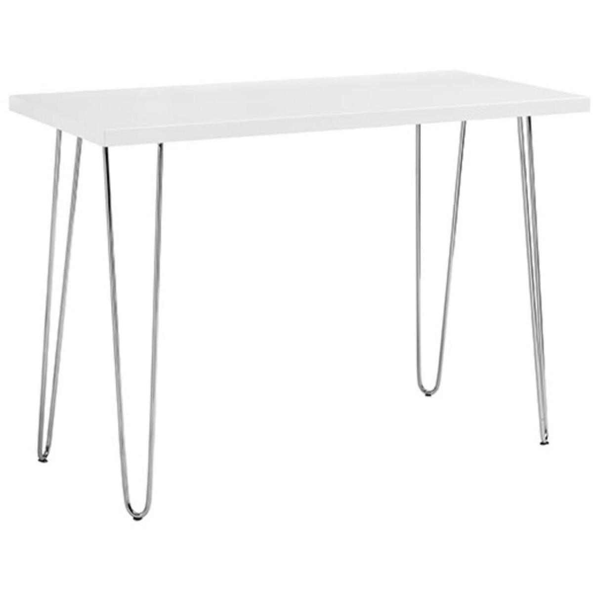 Gretel Modern Computer Writing Desk - White - White – image 4