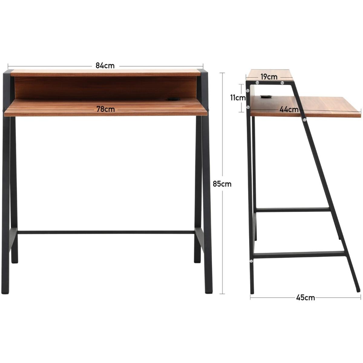 Simple Computer Desk  - Brown – image 3