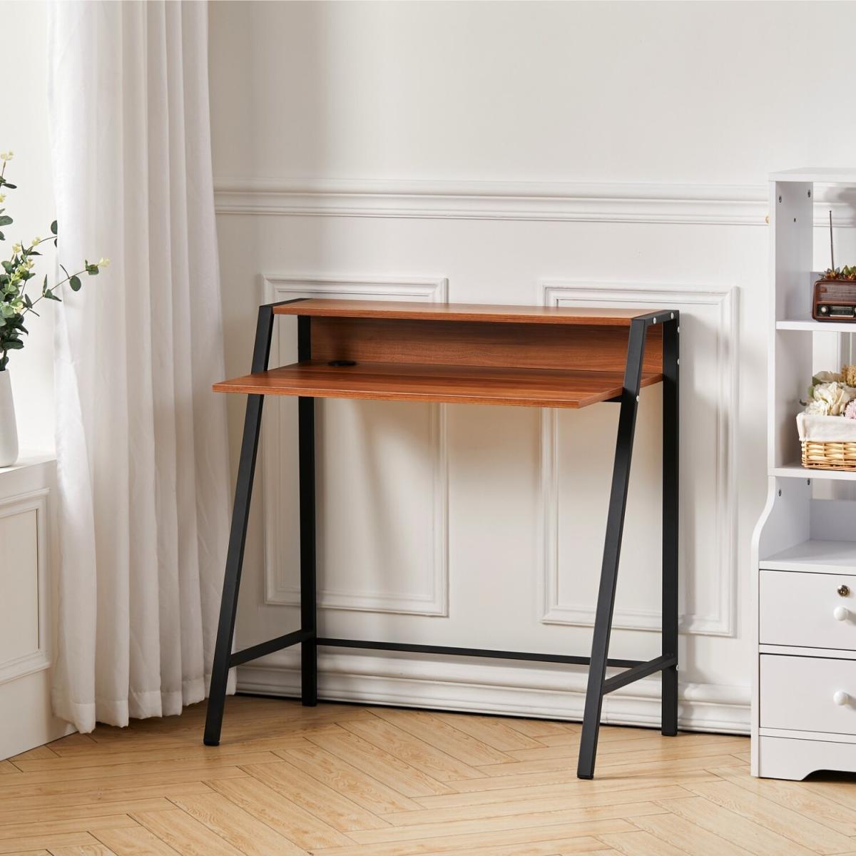 Simple Computer Desk  - Brown – image 6