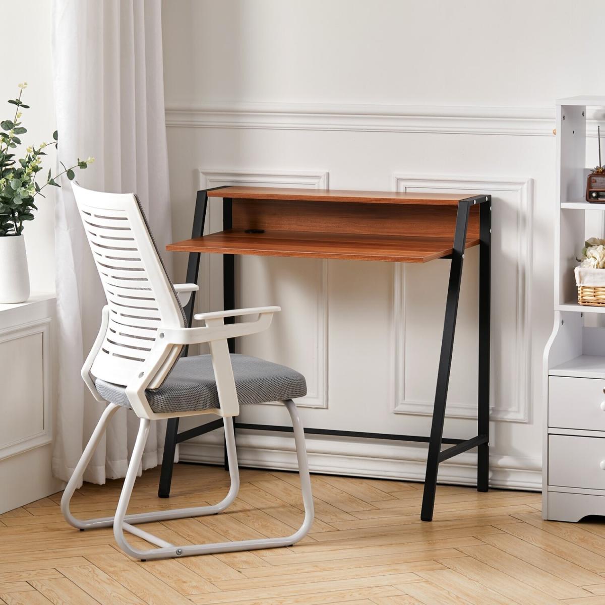 Simple Computer Desk  - Brown – image 7