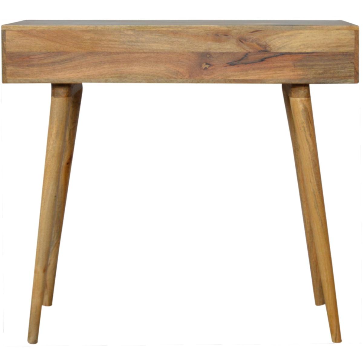 Cube Carved Writing Desk - Oak – image 8