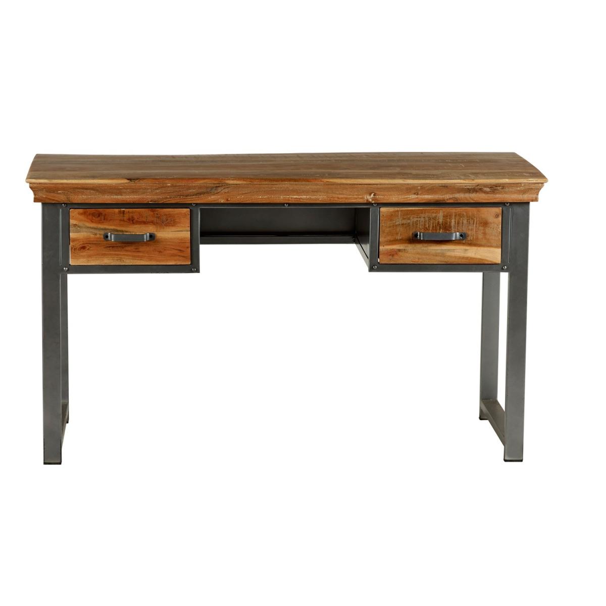 Brayan Industrial 2 Drawer Writing Desk - Brown – image 3