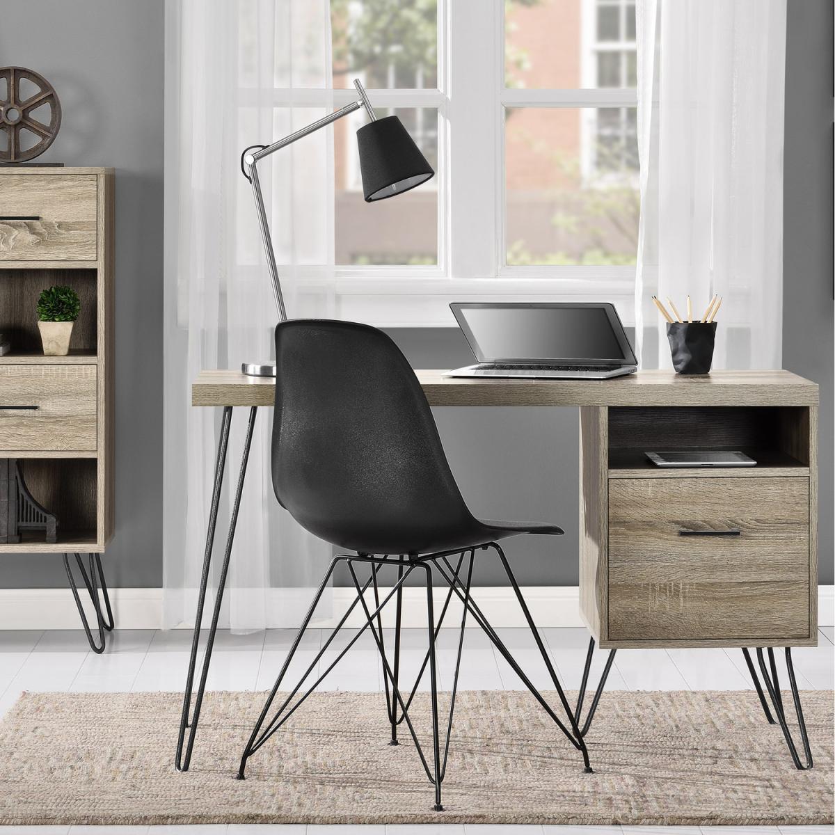 Landon Retro Desk - Grey Oak – image 5
