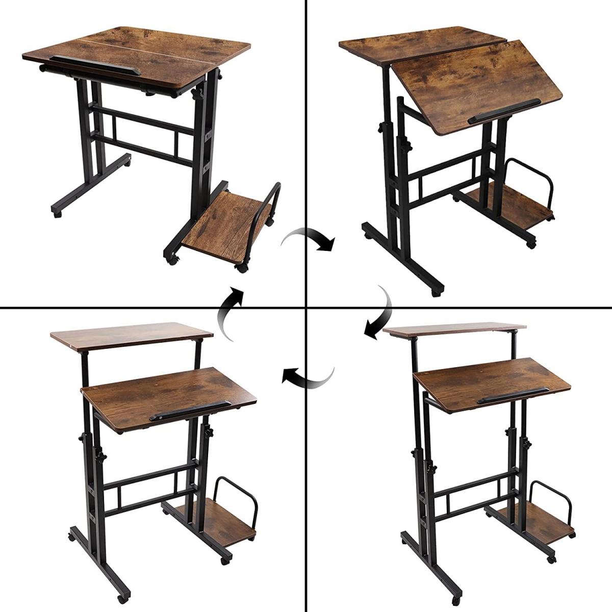 Dripex Sit-Stand Desk - Brown – image 4