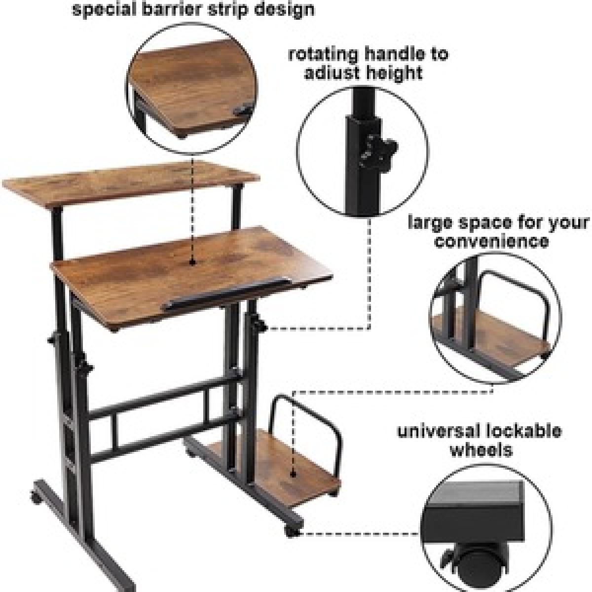 Dripex Sit-Stand Desk - Brown – image 9