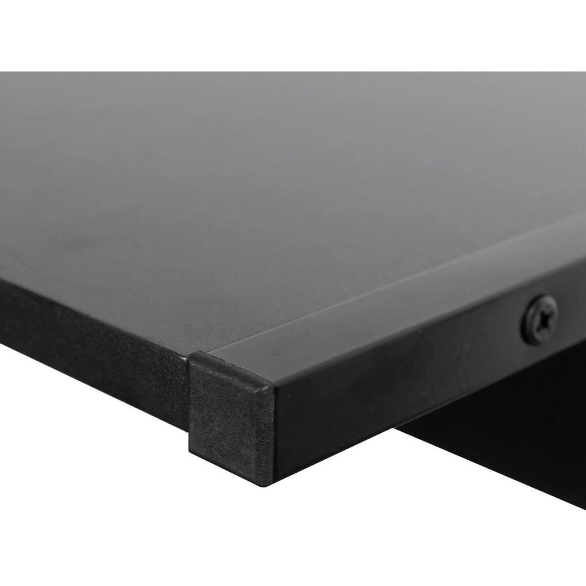 Black Wooden L Shape Computer Desk - Black – image 6