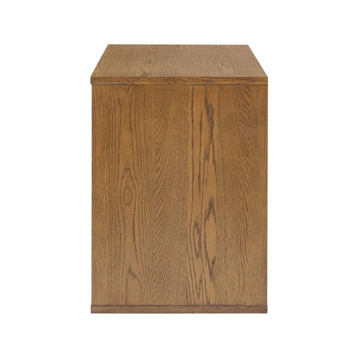 Mandarina Retro Natural Ribbed Desk with Storage - Brown – image 5
