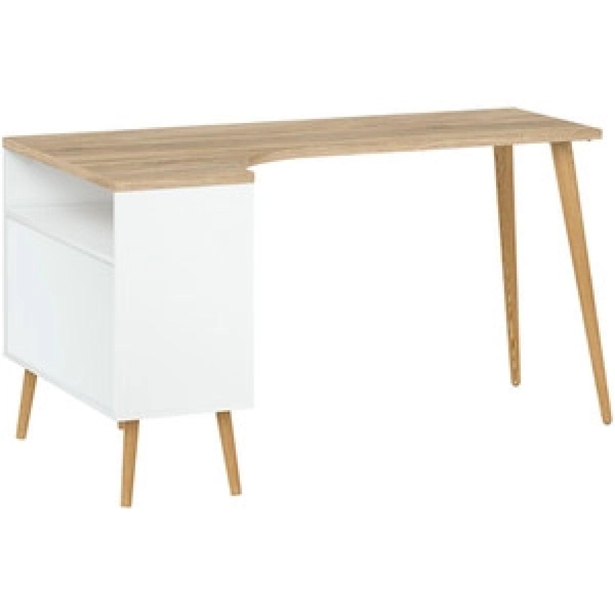 Toyen Desk With Two Drawer - Black/White – image 11