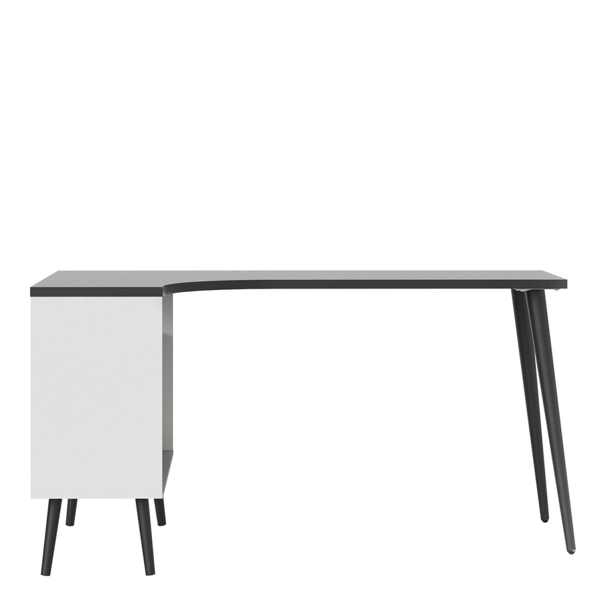 Toyen Desk With Two Drawer - Black/White – image 7