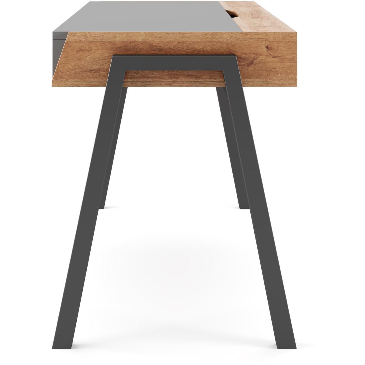 Alphason Geneva Desk - Grey/White/Walnut – image 5