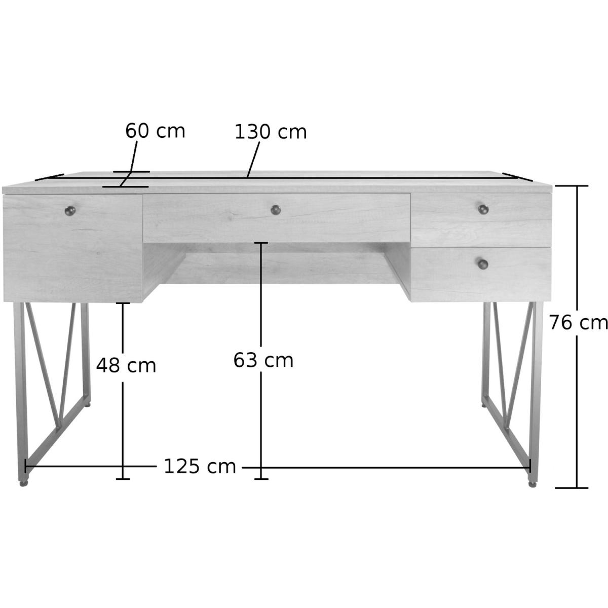 Alder Computer Desk  - Wood – image 2