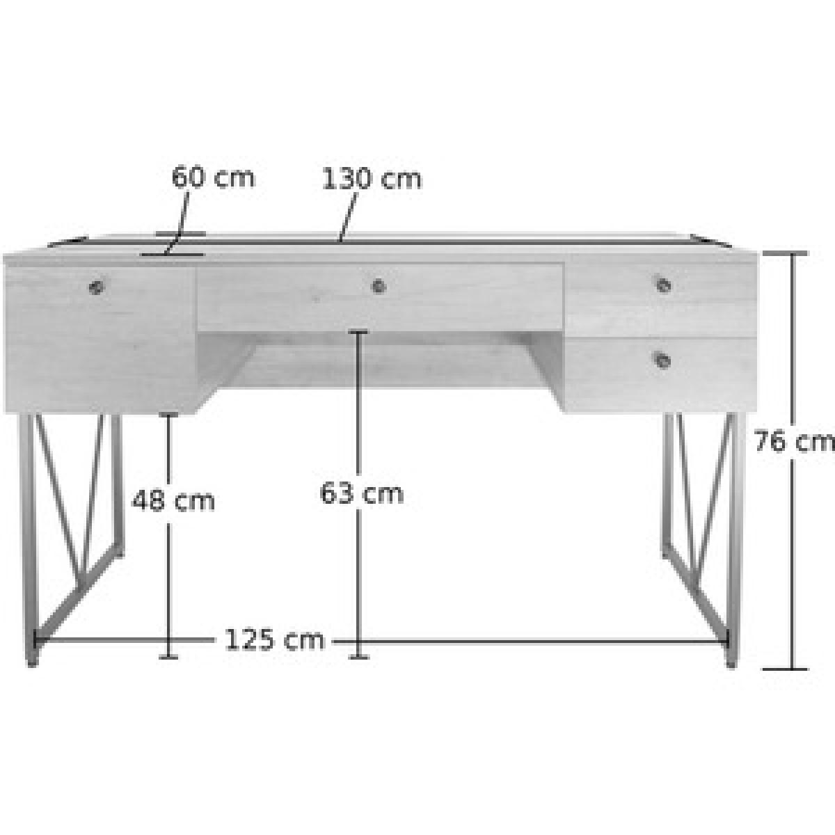 Alder Computer Desk  - Wood – image 7