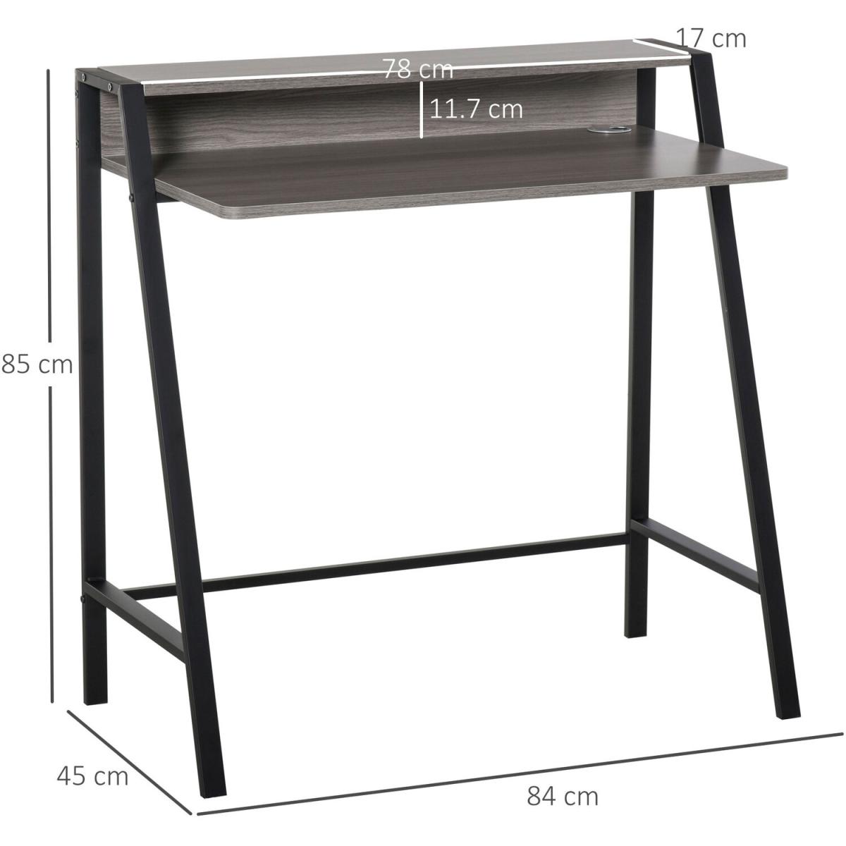 Home Office Writing Desk  - Black and Grey – image 2