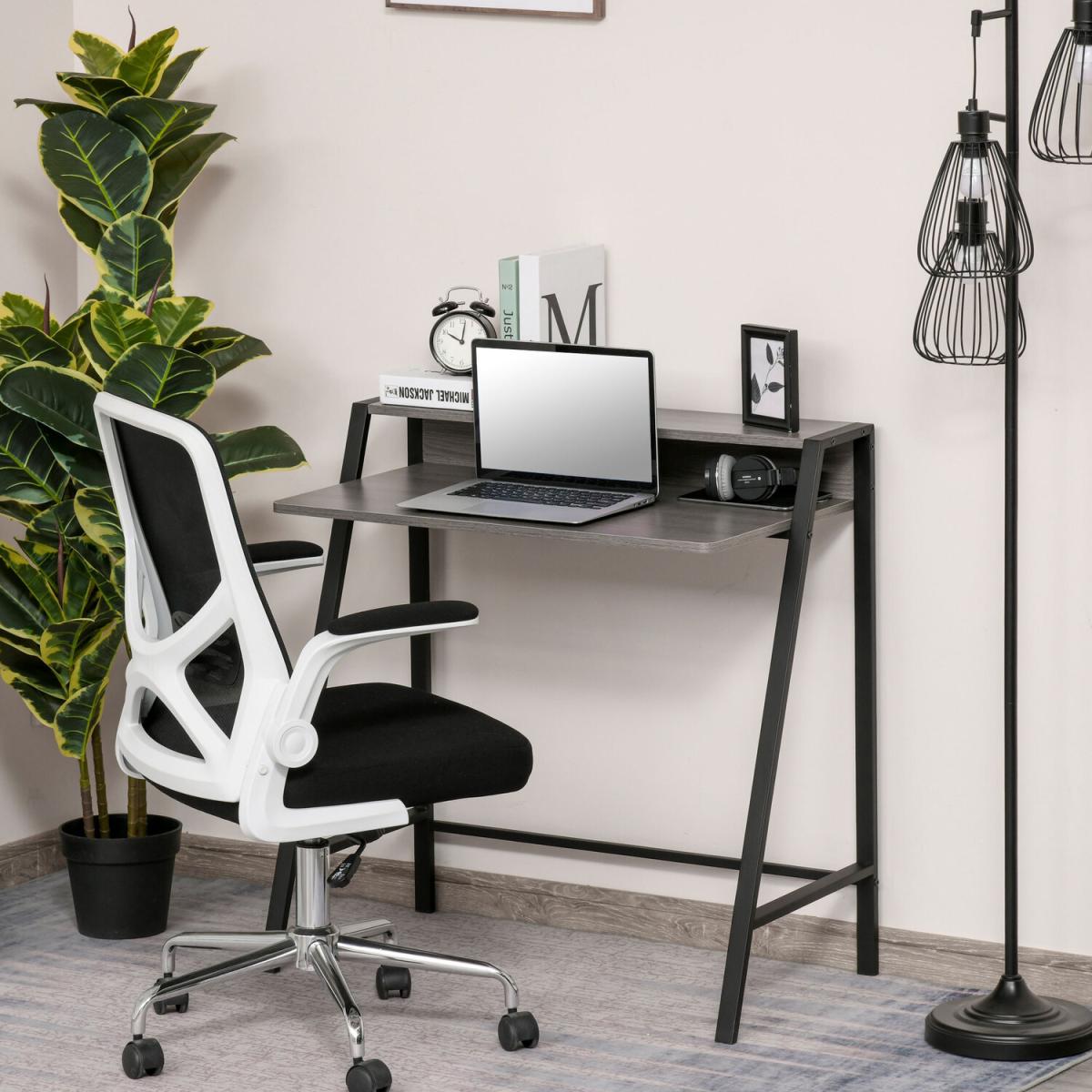 Home Office Writing Desk  - Black and Grey – image 8