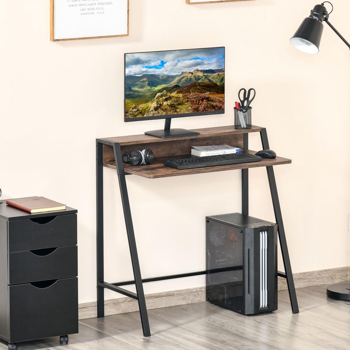 Home Office Writing Desk  - Black and Grey – image 9