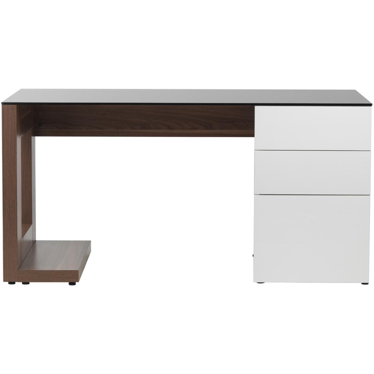 Alphason Sorbonne Executive Desk - Walnut/White – image 4