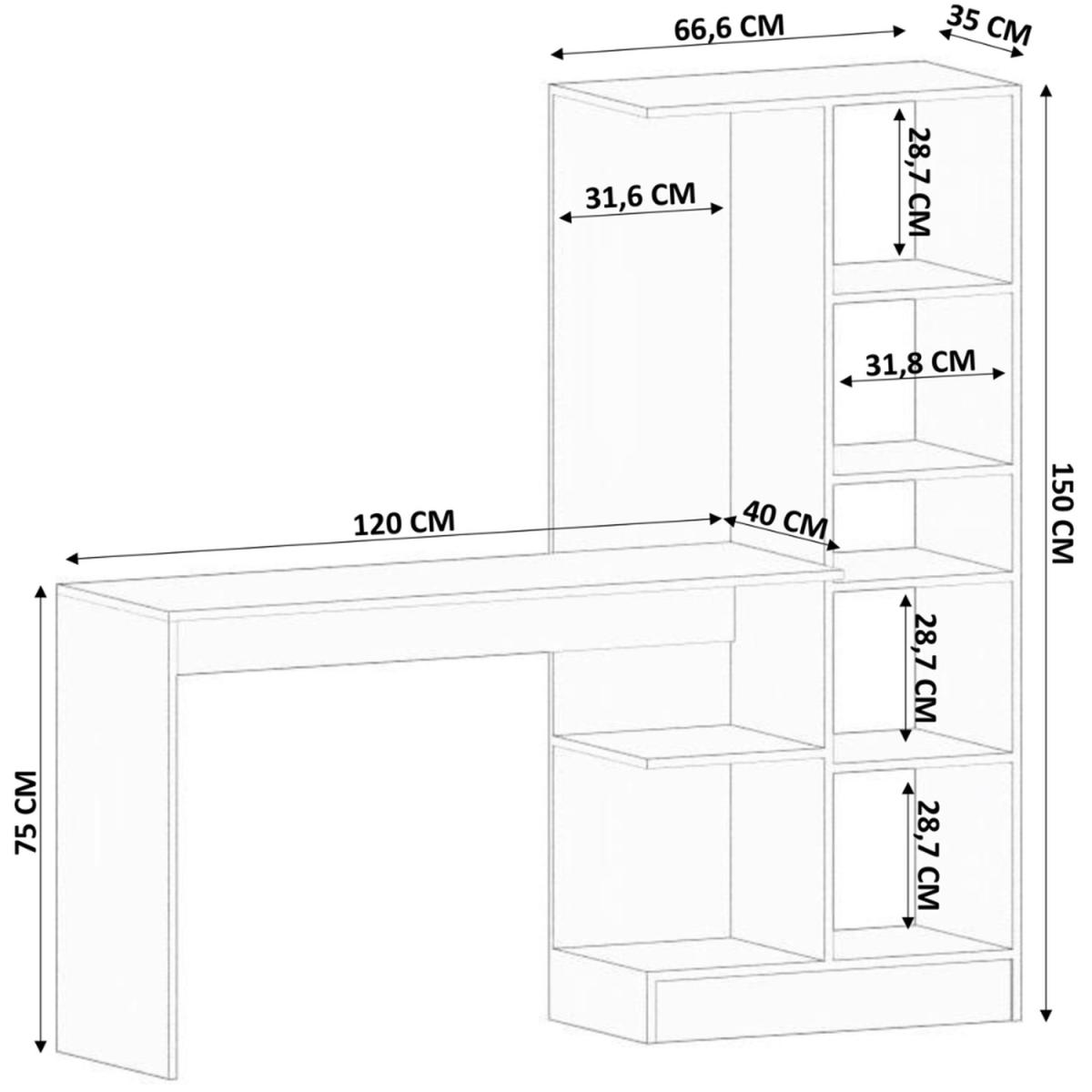 CLEMENT Storage Desk - White – image 5
