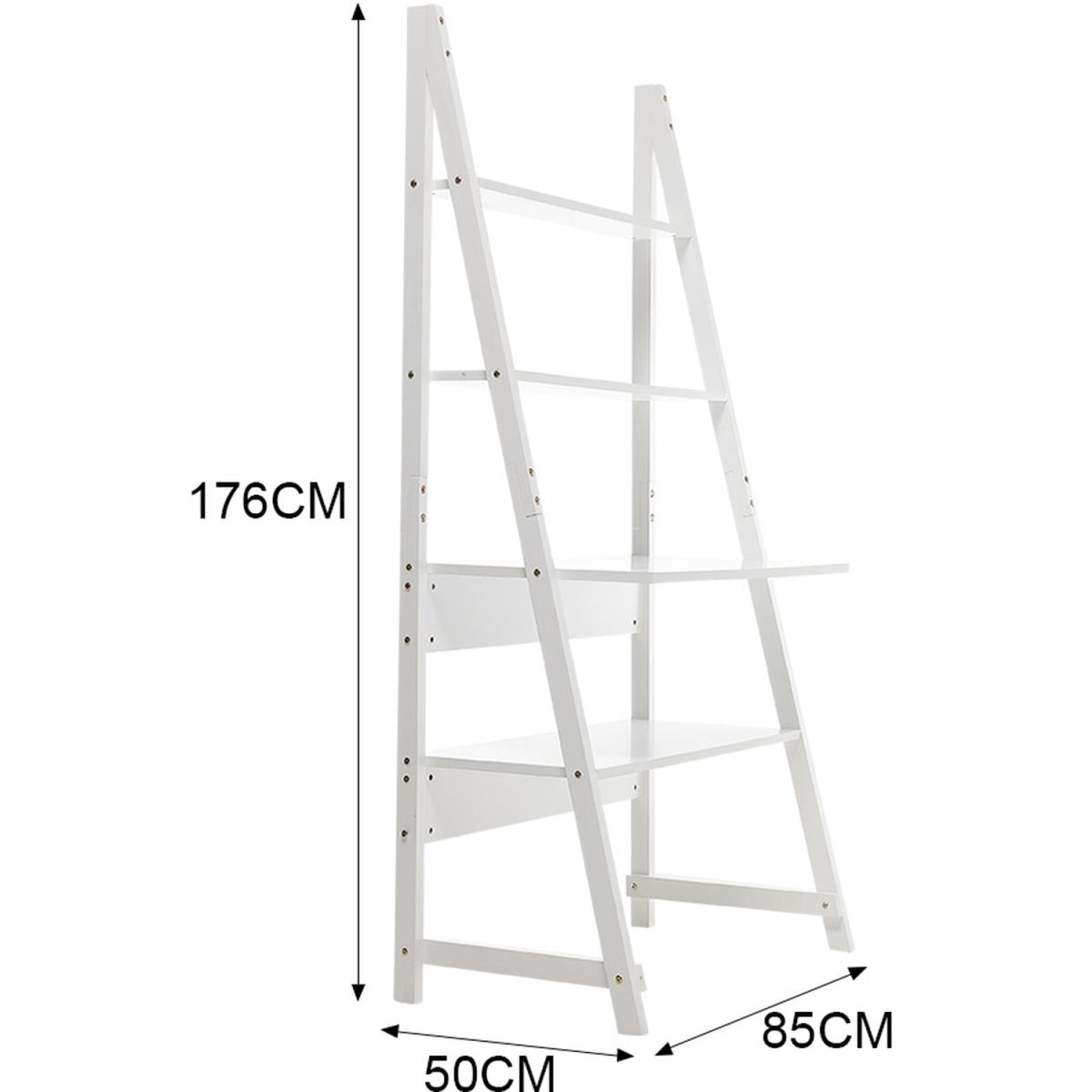4 Tier Corner Computer Desk  - White – image 3