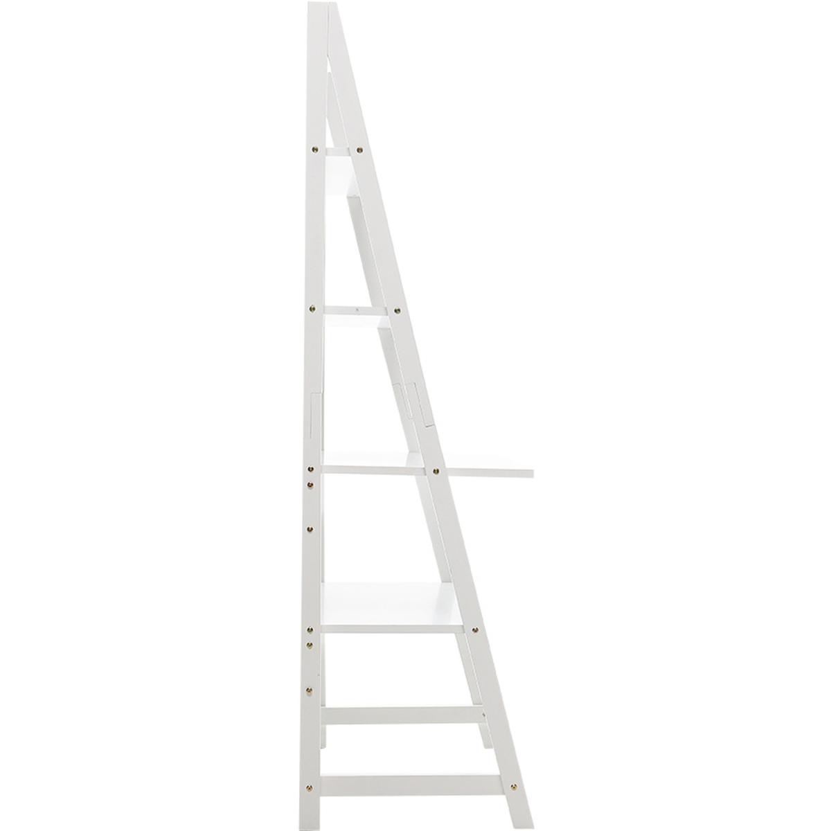 4 Tier Corner Computer Desk  - White – image 5