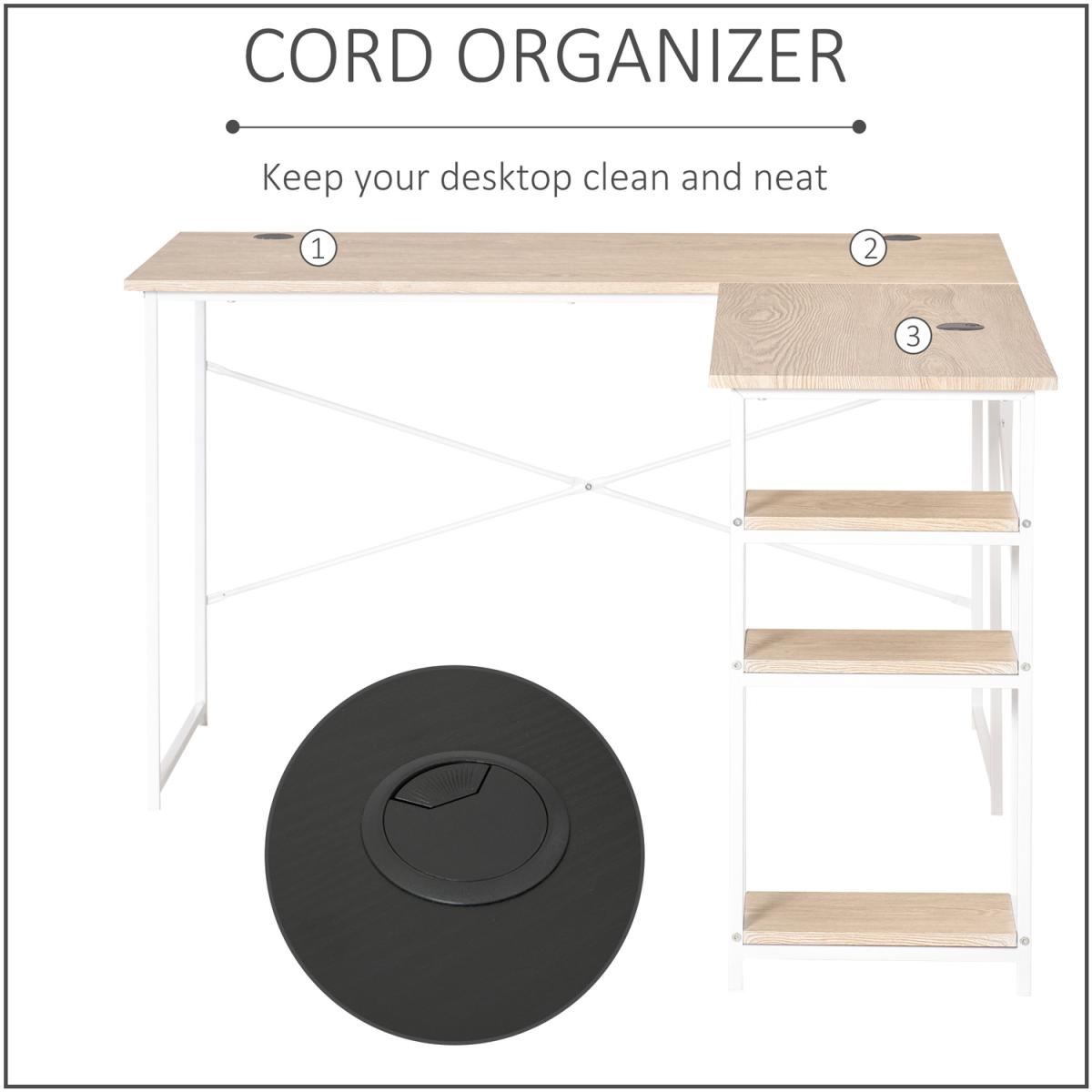 L-Shaped Home Office Desk Corner - Black – image 4
