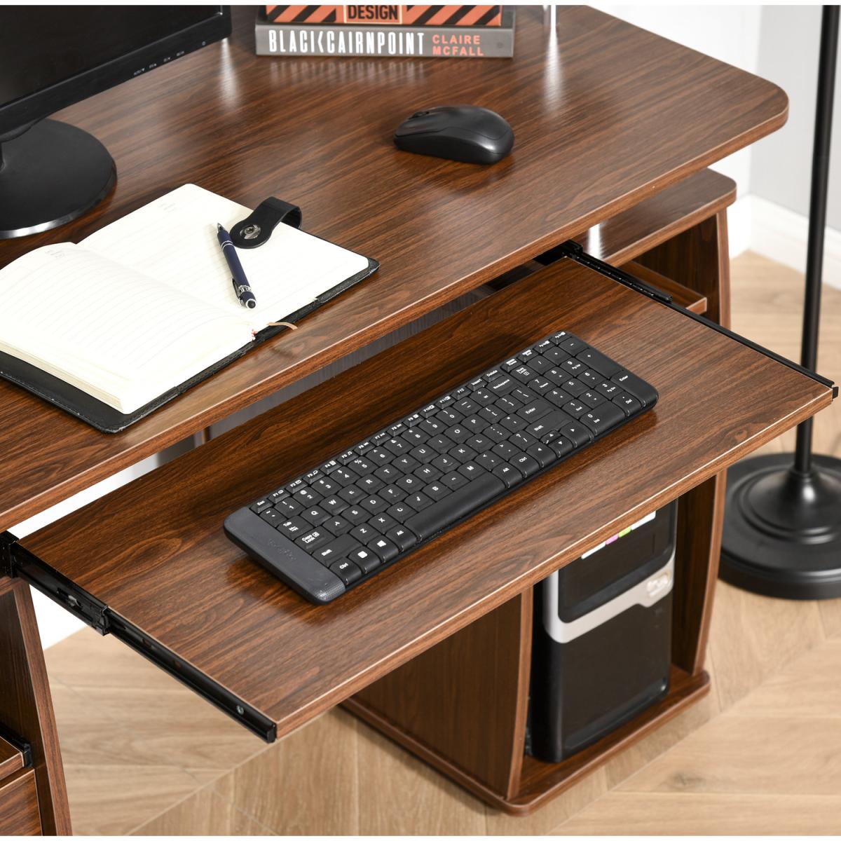Multi Storage Computer Work Desk - White – image 16