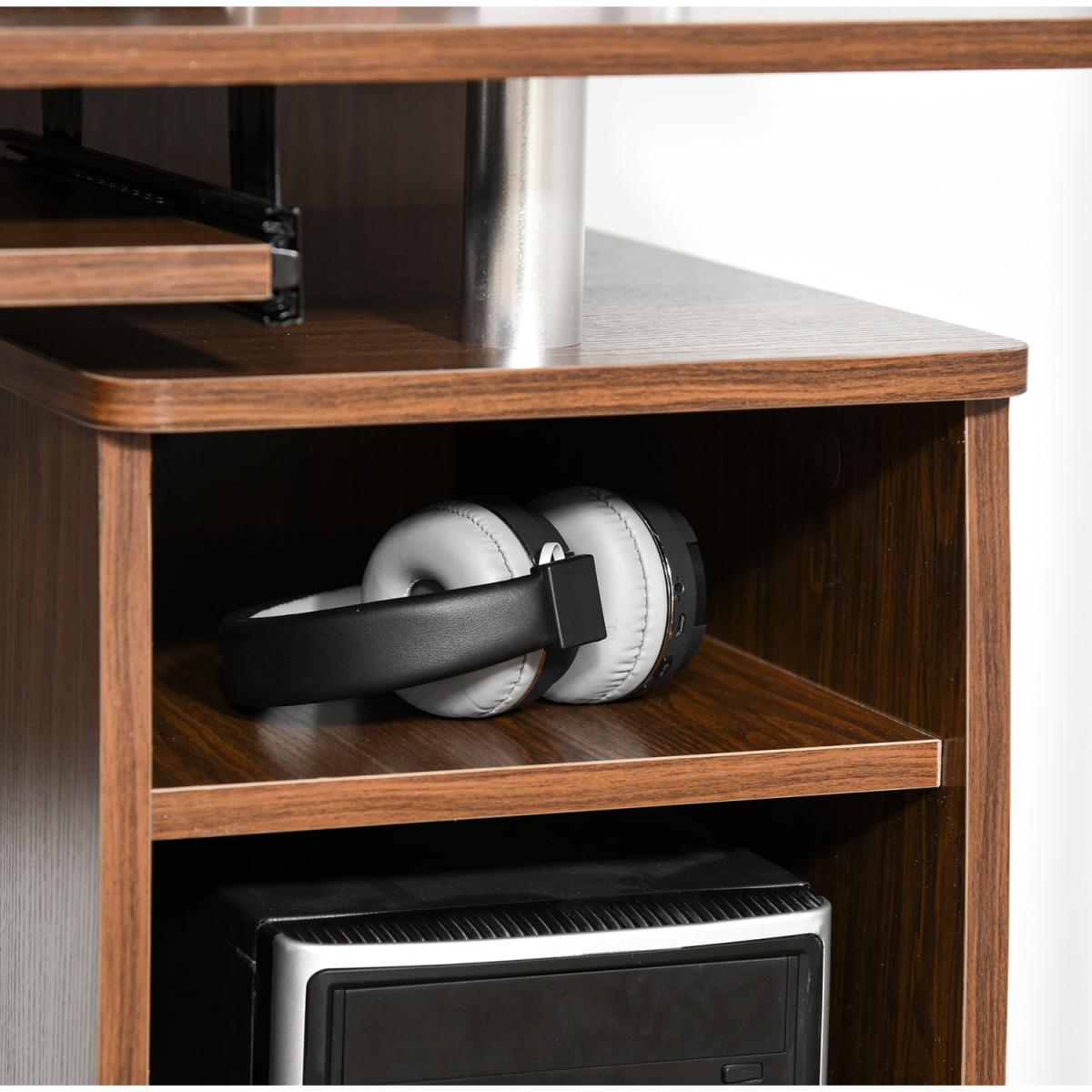 Multi Storage Computer Work Desk - White – image 18