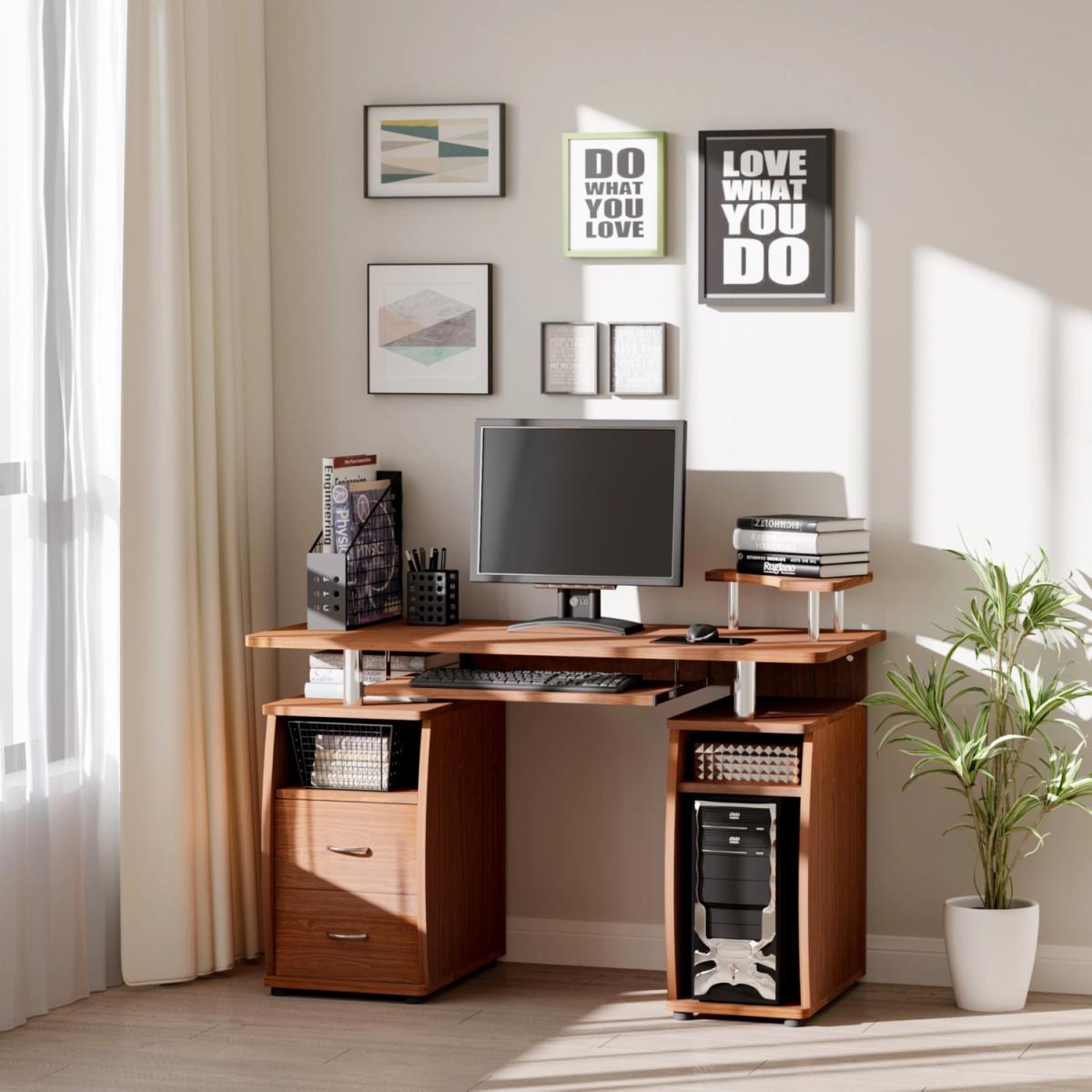 Multi Storage Computer Work Desk - White – image 19