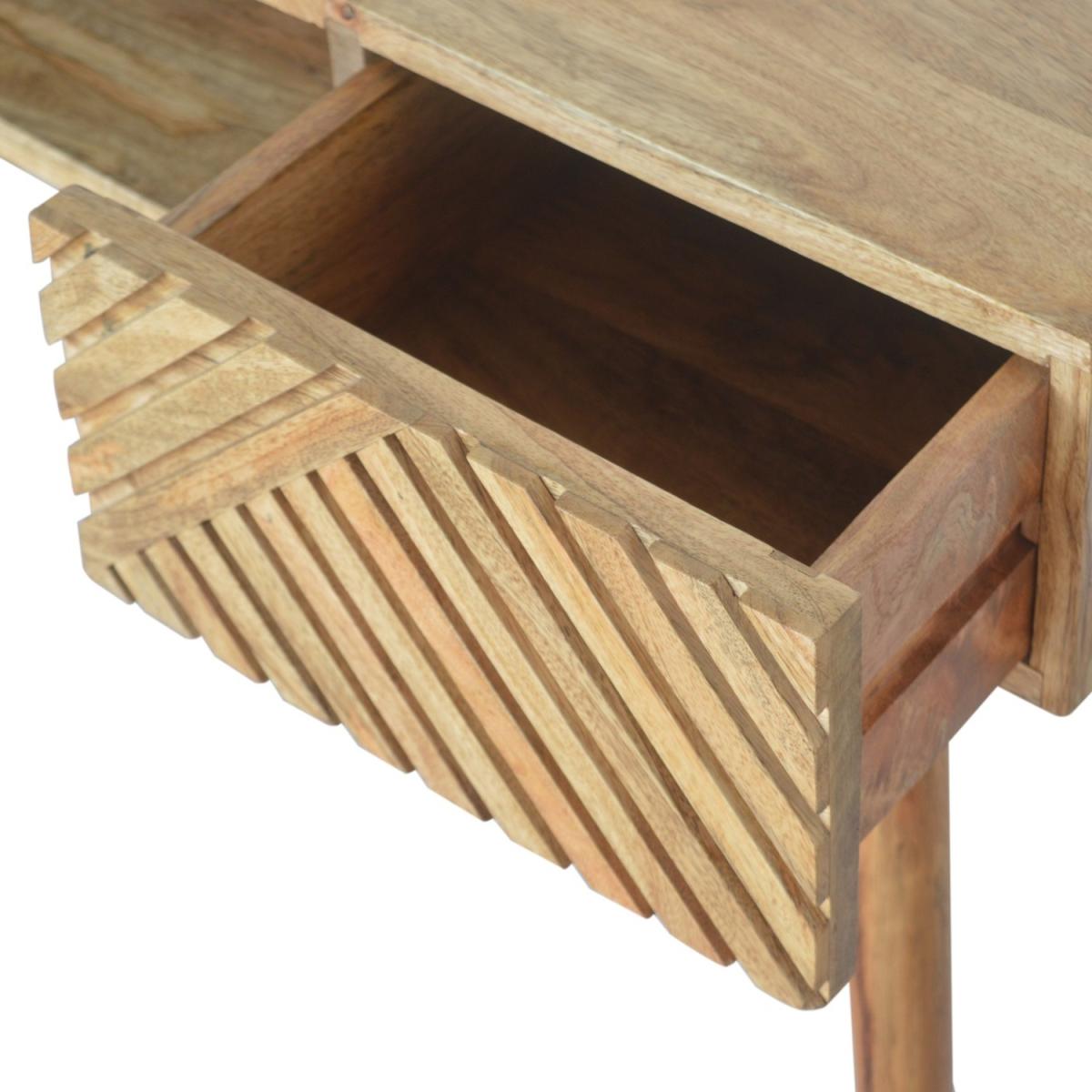 Lille Mango Wood Writing Desk - Brown – image 6