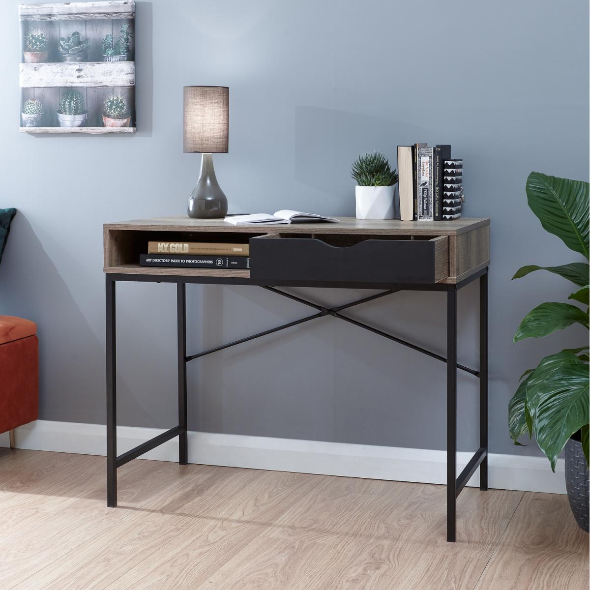 Telford Computer Desk - Dark Oak – image 2