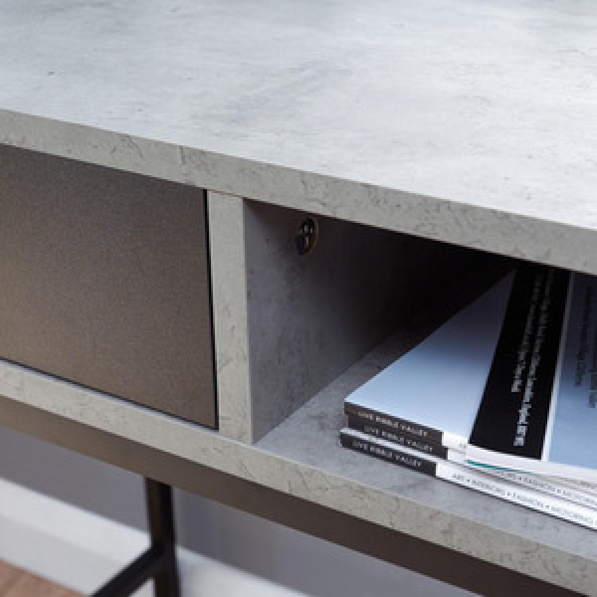 Telford Computer Desk - Dark Oak – image 9