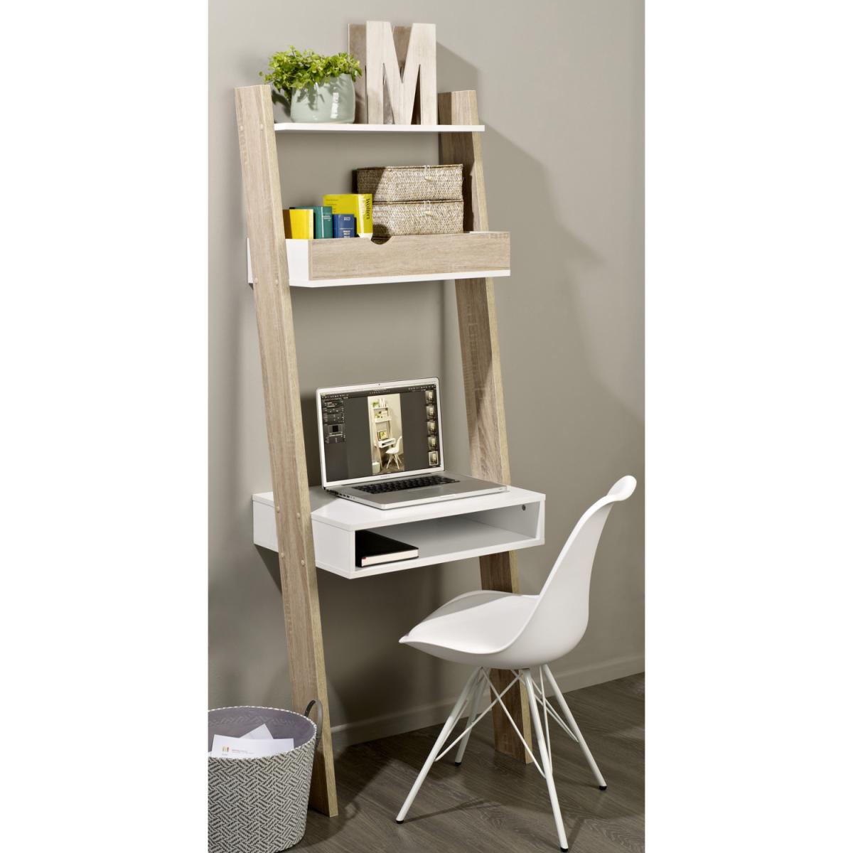 Ladder Desk - Oak & White – image 2