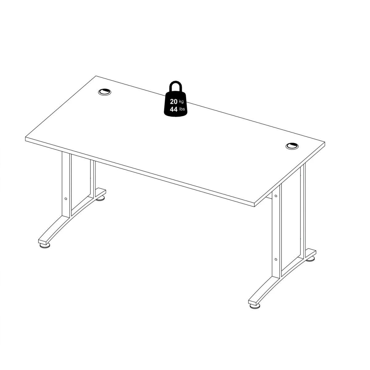 Prima Desk 150cm - White – image 12