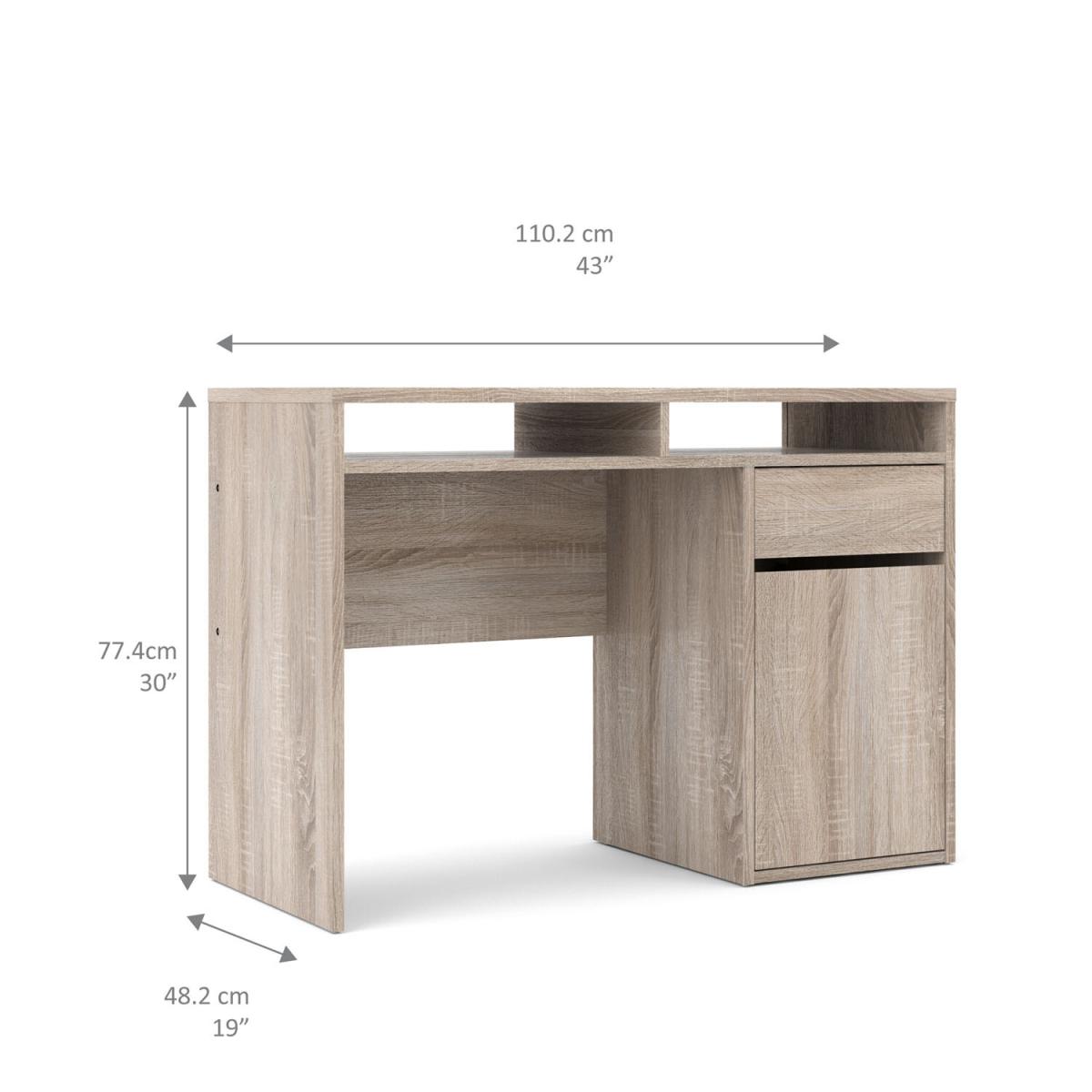 Function Plus 1 Door 1 Drawer - Truffle Oak – image 11